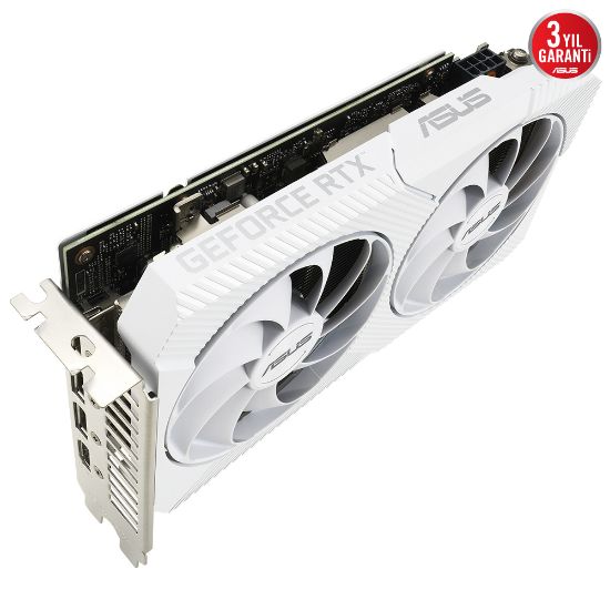 ASUS DUAL-RTX3060-O8G-WHITE 8GB GDDR6 HDMI DP 128BIT  resmi