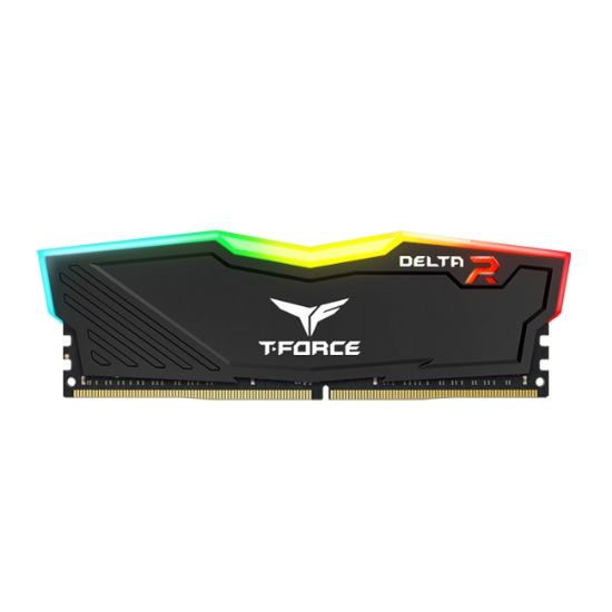 Team T-Force Delta RGB Black 32GB (2x16GB) 3600MHz CL18 DDR4 Gaming Ram (TF3D432G3600HC18JDC01) resmi