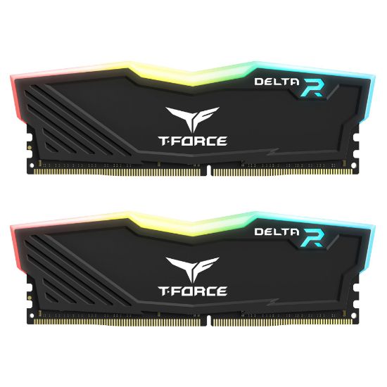 Team T-Force Delta RGB Black 32GB (2x16GB) 3600MHz CL18 DDR4 Gaming Ram (TF3D432G3600HC18JDC01) resmi