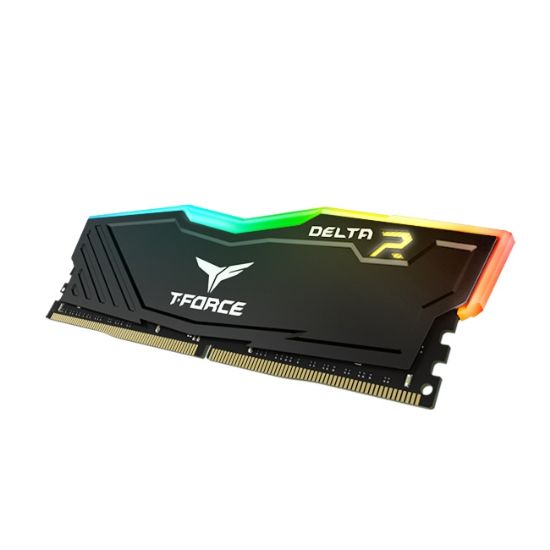 Team T-Force Delta RGB Black 16GB (1x16GB) 3600MHz CL18 DDR4 Gaming Ram (TF3D416G3600HC18J01) resmi