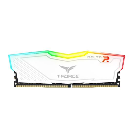 Team T-Force Delta RGB White 32GB (2x16GB) 3600MHz CL18 DDR4 Gaming Ram (TF4D432G3600HC18JDC01) resmi