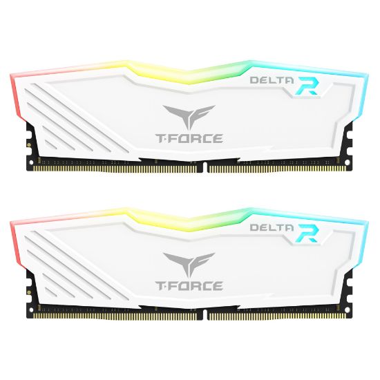 Team T-Force Delta RGB White 32GB (2x16GB) 3600MHz CL18 DDR4 Gaming Ram (TF4D432G3600HC18JDC01) resmi