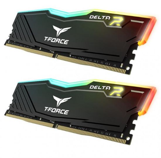 Team T-Force Delta RGB Black 16GB (2x8GB) 3200MHz CL16 DDR4 Gaming Ram (TF3D416G3200HC16FDC01) resmi