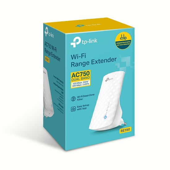 TP-LINK TL-RE190 AC750 750Mps PRİZ TİPİ MENZİL GENİŞLETİCİ resmi