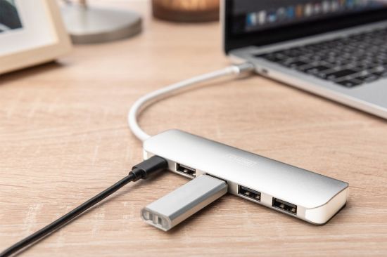 DIGITUS DA-70242-1 4 PORT USB 3.0 HUB ADAPTÖR resmi