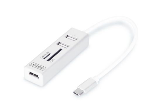 DIGITUS DA-70243 USB TYPE-C / USB 2.0 /  ÇOKLAYICI resmi