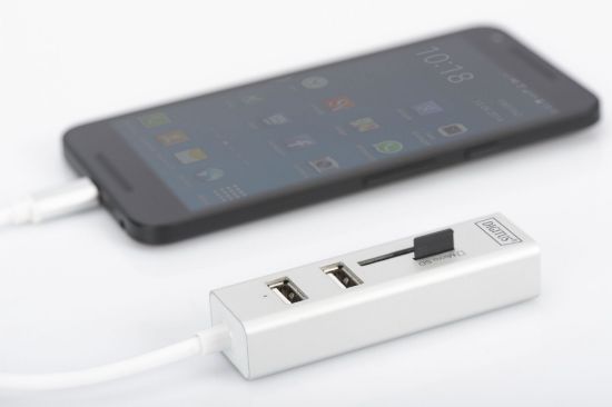 DIGITUS DA-70243 USB TYPE-C / USB 2.0 /  ÇOKLAYICI resmi