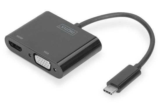 Digitus DA-70858 VGA/HDMI to USB-C ÇEVİRİCİ resmi