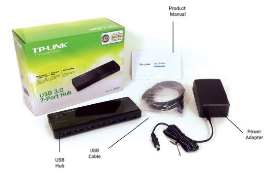 TP-LINK UH700  7 PORT USB 3.0 HUB resmi