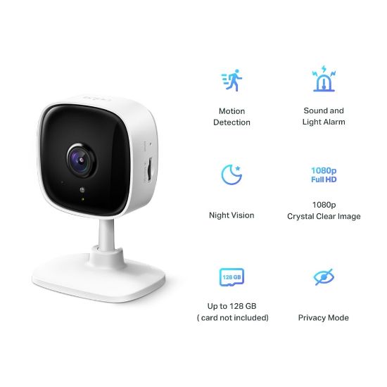 TP-LINK TAPO C100 FHD 1080P GECE GÖRÜŞLÜ WIFI KAMERA resmi