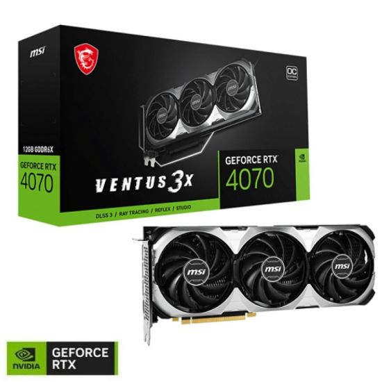 MSI GEFORCE RTX 4070 VENTUS 2X E 12G OC 12GB GDDR6X HDMI DP 192Bit resmi