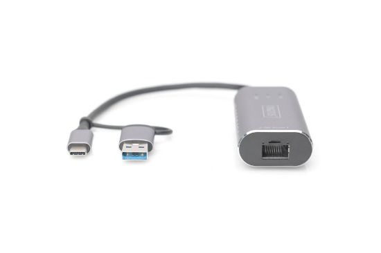 DIGITUS DN-3028 USB 3.0 ETHERNET ADAPTÖR TYPE C resmi