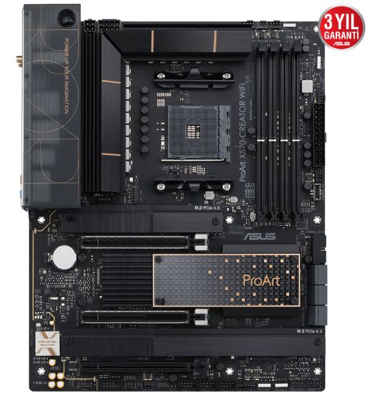 ASUS PROART X570-CREATOR WIFI 5100Mhz(OC) DDR4 ATX AM4 resmi