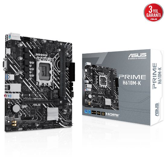 ASUS PRIME H610M-K DDR5 5600Mhz HDMI VGA mATX 1700 resmi