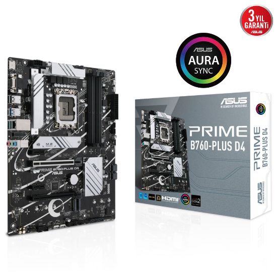 ASUS PRIME B760-PLUS D4 5066MHz(OC) M.2 ATX 1700p resmi