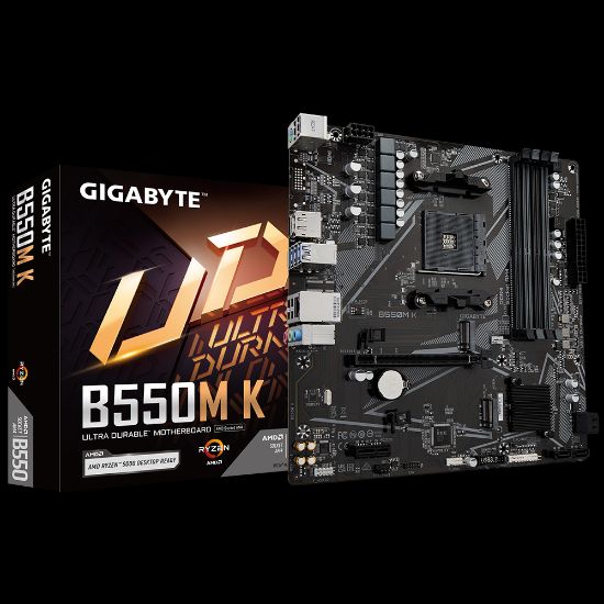 GIGABYTE B550M K DDR4 4733MHz(OC) HDMI M.2 DP mATX AM4 resmi