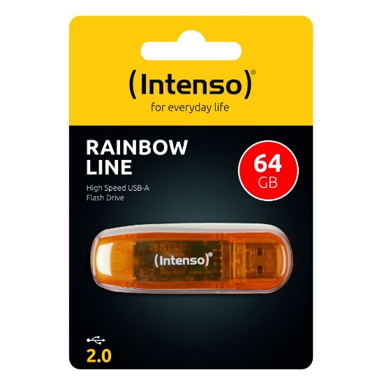 64GB USB2.0 3502490 Rainbow Line INTENSO resmi