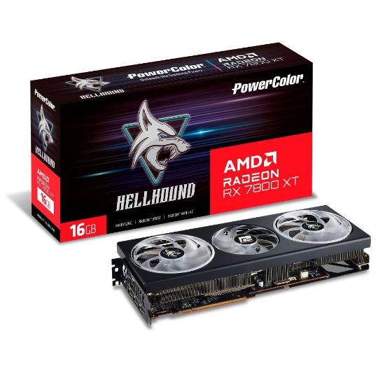 POWERCOLOR HELLHOUND RX7800XT 16G-L/OC 16GB GDDR6 256Bit resmi