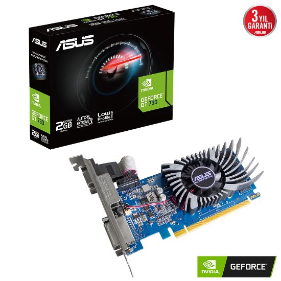 ASUS GT730-2GD3-BRK-EVO 2GB DDR3 DVI HDMI 64Bit resmi