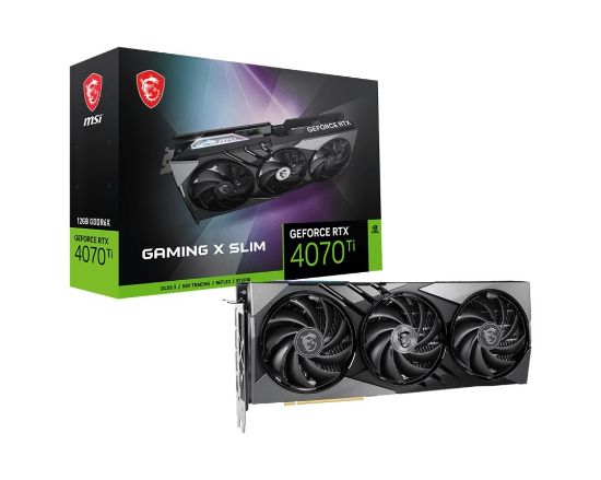 MSI GEFORCE RTX 4070 TI GAMING X SLIM 12G 12GB GDDR6X DP HDMI 192BİT resmi