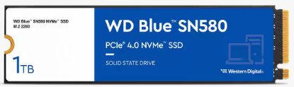 1TB WD BLUE M.2 NVMe SN580 GEN4 4150/4150MB/s WDS100T3B0E SSD  resmi