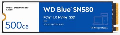 500GB WD BLUE M.2 NVMe SN580 GEN4 WDS500G3B0E 4000/3600MB/s SSD  resmi