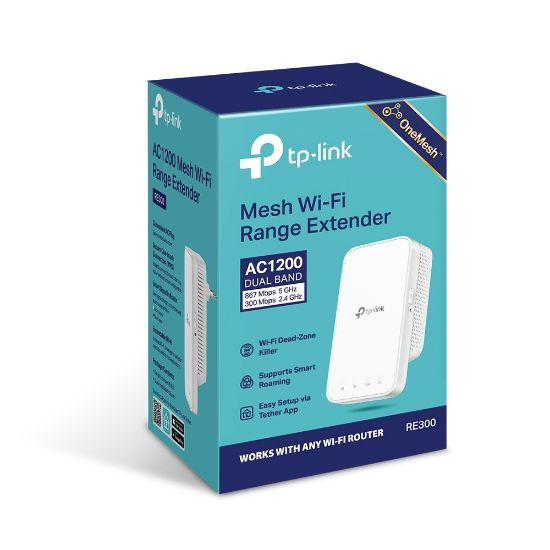 TP-LINK TL-RE300 AC1200 867Mbps PRİZ TİPİ MENZİL GENİŞLETİCİ resmi