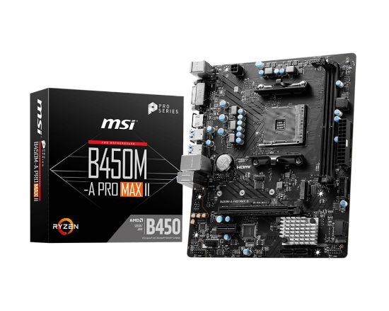 MSI B450M-A PRO MAX II AMD DDR4 4133Mhz(OC) MATX AM4 resmi