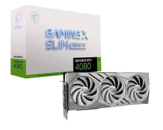 MSI VGA GEFORCE RTX 4080 16GB GAMIN X SLIM WHITE resmi