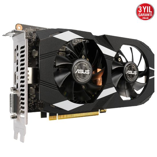 ASUS DUAL-GTX1650-O4GD6-P-EVO 4G GDDR6 HDMI 128BİT resmi