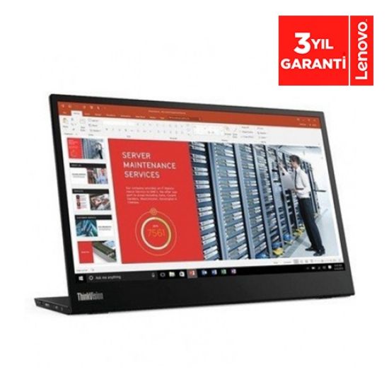 14 LENOVO ThinkVision M14 61DDUAT6TK FHD IPS 6MS 60HZ DP USB-C 3 Yıl Garanti resmi