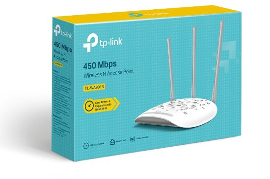 TP-LINK TL-WA901N 1PORT POE 450Mbps ACCESS POINT resmi