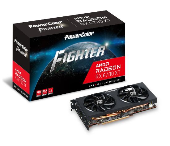 POWERCOLOR FIGHTER AXRX 6700 XT 12GBD6-3DH 12GB GDDR6 192Bit resmi