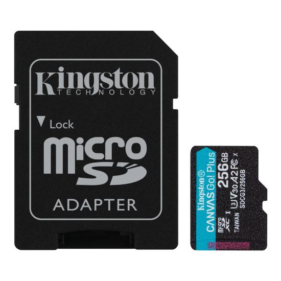 256GB MICRO SD CANAS GO KINGSTON SDCG3/256GB resmi