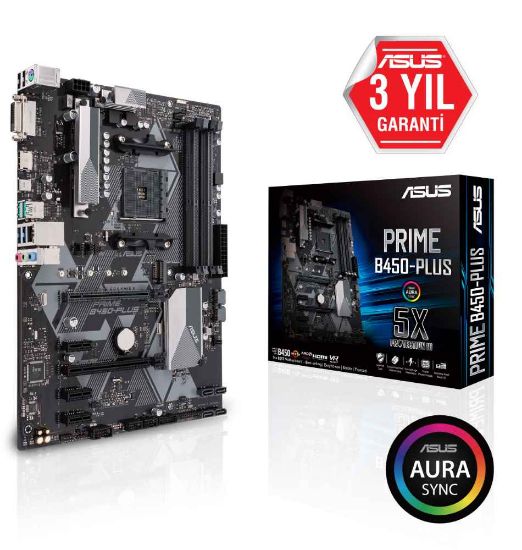 ASUS PRIME B450-PLUS DDR4 4400(O.C.) MHz HDMI ATX M.2 AM4 resmi