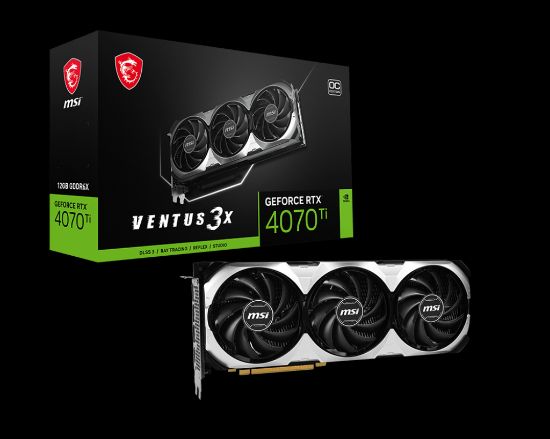 MSI GEFORCE RTX 4070 TI VENTUS 3X 12G OC 12GB GDDR6X HDMI DP 192BİT resmi