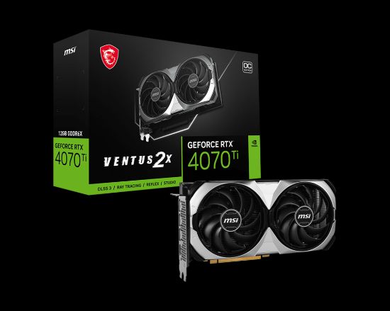 MSI GEFORCE RTX 4070 TI VENTUS 2X 12G OC 12GB GDDR6X HDMI DP 192BİT resmi