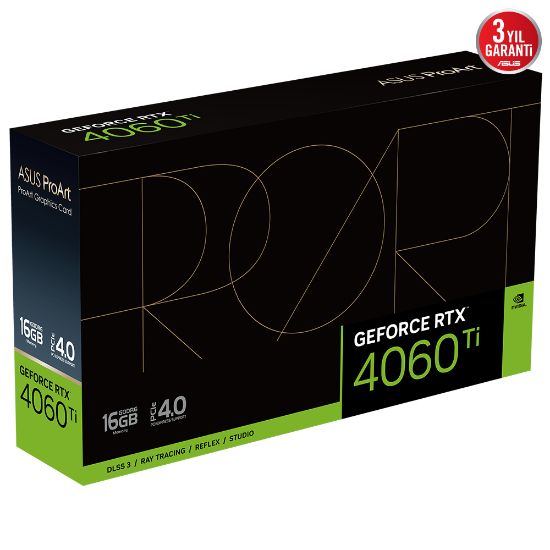 Asus PROART-RTX4060TI-O16G 16GB GDDR6 HDMI DP 128BİT resmi