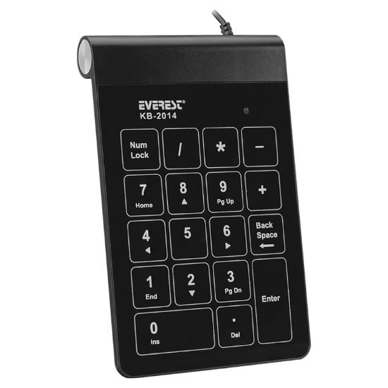 EVEREST KB-2014 USB DOKUNMATİK NUMERİK STANDART SİYAH KLAVYE resmi