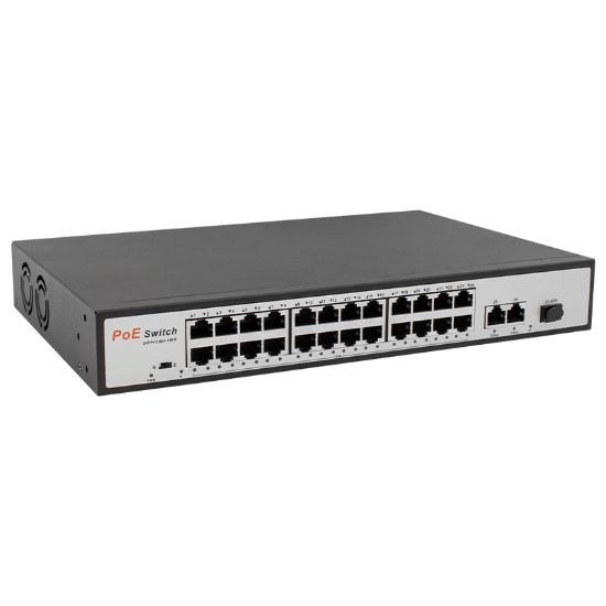 URANIUM POE-2421SFP 2X GIGABIT UPLINK 1X SFP 24 PORT 10/100 MBPS 300 WATT POE SWITCH resmi