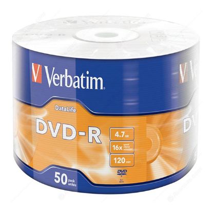 VERBATİM DVD-R 4.7GB 16X 120DK 50Lİ PAKET FİYAT resmi