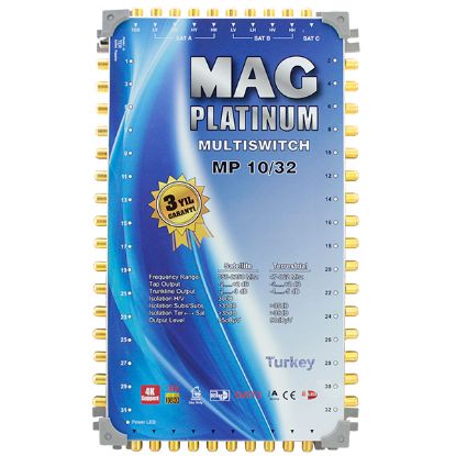 10*32 KASKATLI UYDU SANTRALİ MAG PLATINUM resmi