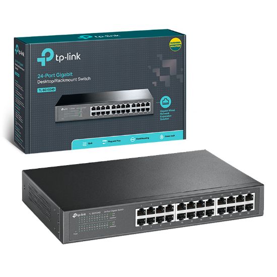 TP-LINK TL-SG1024D 24 PORT 10/100/1000 MBPS GIGABIT SWITCH resmi