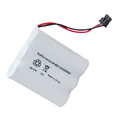 SUPEX SP-600 NI-CD 3LÜ KALEM AÇIK 3.6 VOLT 600 MAH TELSİZ TELEFON PİLİ resmi