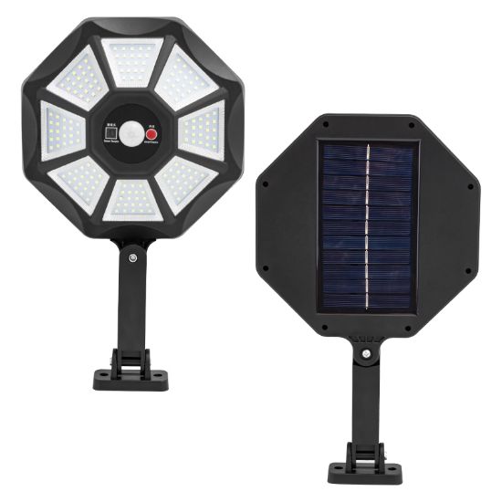 POWERMASTER ZB-168A KUMANDALI 3 KADEMELİ 168 SMD LEDLİ SENSÖRLÜ BEYAZ SOLAR AYDINLATMA resmi