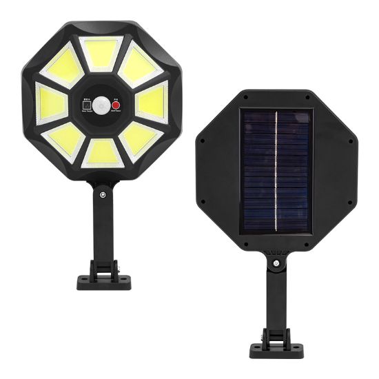 POWERMASTER ZB-168B KUMANDALI 3 KADEMELİ 168 COB LEDLİ SENSÖRLÜ BEYAZ SOLAR AYDINLATMA resmi