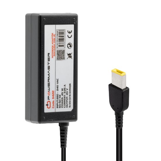 POWERMASTER 20 VOLT - 2.25 AMPER USB TİP UÇLU LENOVO IBM NOTEBOOK ADAPTÖR resmi