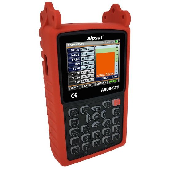 ALPSAT AS06-STC SATFINDER 6 HD SLIM GÖRÜNTÜLÜ UYDU BULUCU + KAMERA TEST CİHAZI resmi