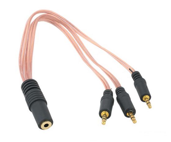 3.5 MM STEREO DİŞİ / 3 X 3.5 STEREO ERKEK 5+1 KABLO resmi