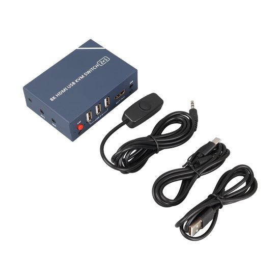 POWERMASTER PM-11777 8K HDMI USB KVM SWITCH 2X1 resmi